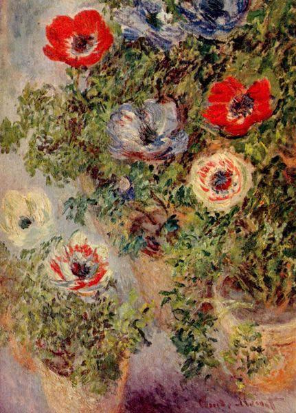 Claude Monet Still Life with Anemones Germany oil painting art